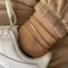 1628 Gold Plated Anklets Set