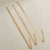 1628 Gold Plated Anklets Set