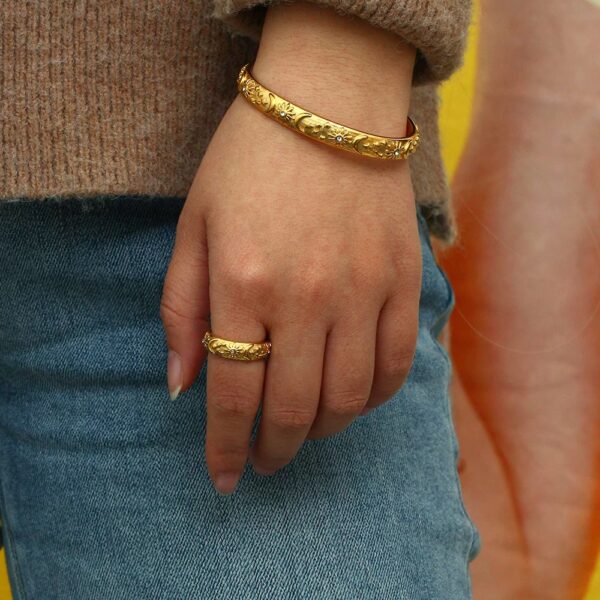 1641 Gold Plated Bangle - Image 6