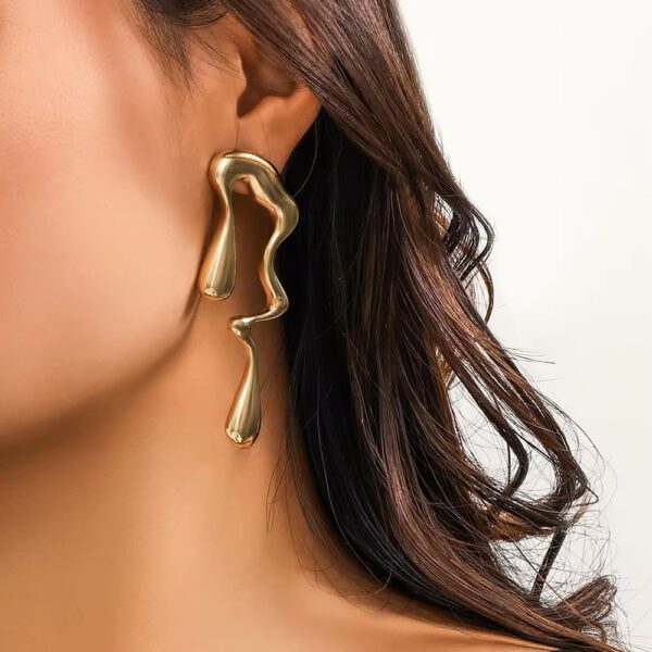1645 Gold Plated Earrings - Image 3