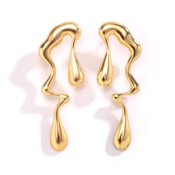 1645 Gold Plated Earrings - Image 4