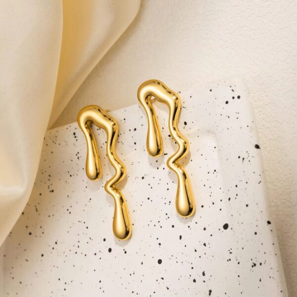 1645 Gold Plated Earrings - Image 2