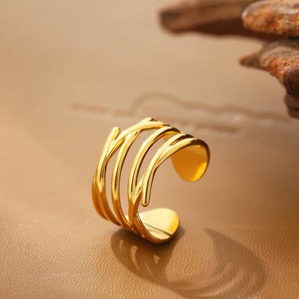 1655 Gold Plated Ring - Image 6