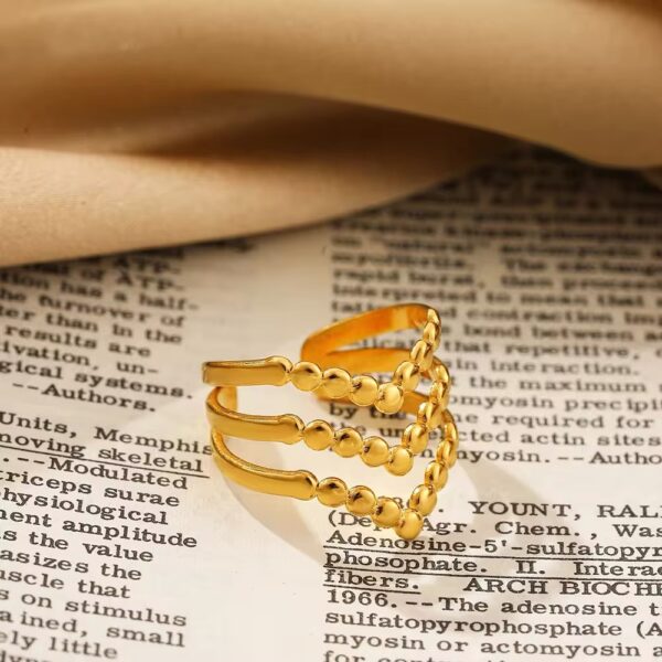 1653 Gold Plated Ring - Image 3