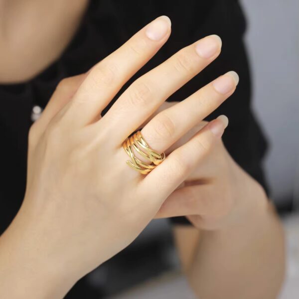 1655 Gold Plated Ring - Image 5