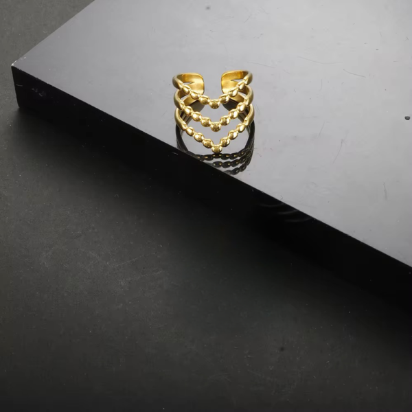 1653 Gold Plated Ring - Image 6