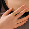 1659 Gold Plated Ring