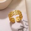 1663 Gold Plated Ring