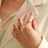 1663 Gold Plated Ring