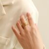 1663 Gold Plated Ring