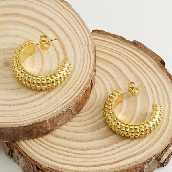 1730 Gold Plated Earrings - Image 3
