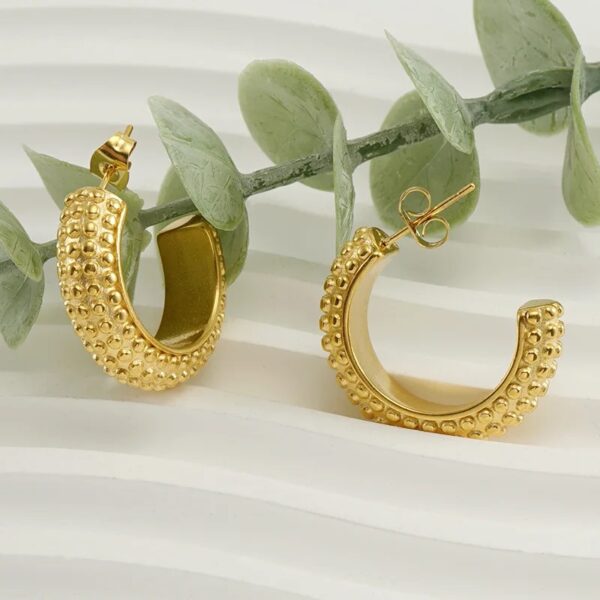 1730 Gold Plated Earrings - Image 4