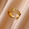 1717 Gold Plated Ring