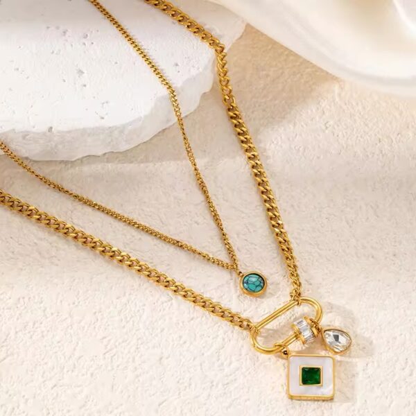 1720 Gold Plated Necklace - Image 9