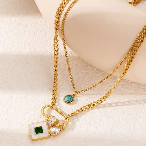 1720 Gold Plated Necklace - Image 8