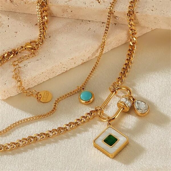 1720 Gold Plated Necklace - Image 7
