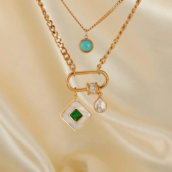 1720 Gold Plated Necklace - Image 4