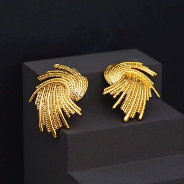 1679 Gold Plated Earrings - Image 5