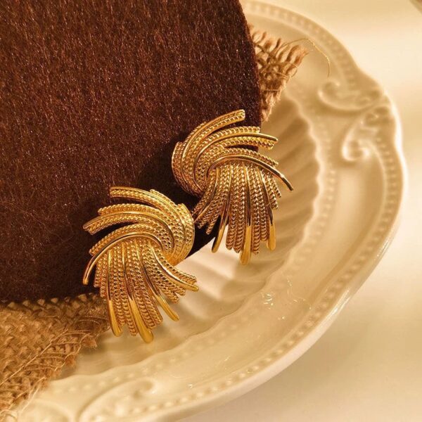 1679 Gold Plated Earrings - Image 3