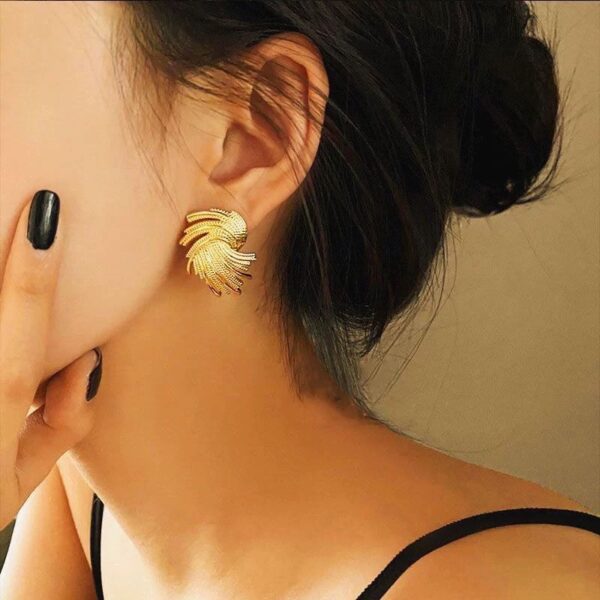 1679 Gold Plated Earrings - Image 2