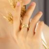 1673 Gold Plated Ring