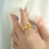 1677 Gold Plated Ring