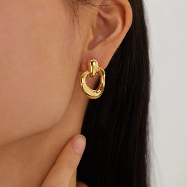 1689 Gold Plated Earrings - Image 2