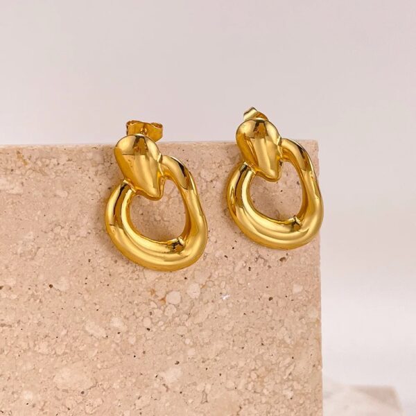 1689 Gold Plated Earrings - Image 4