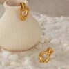 1689 Gold Plated Earrings