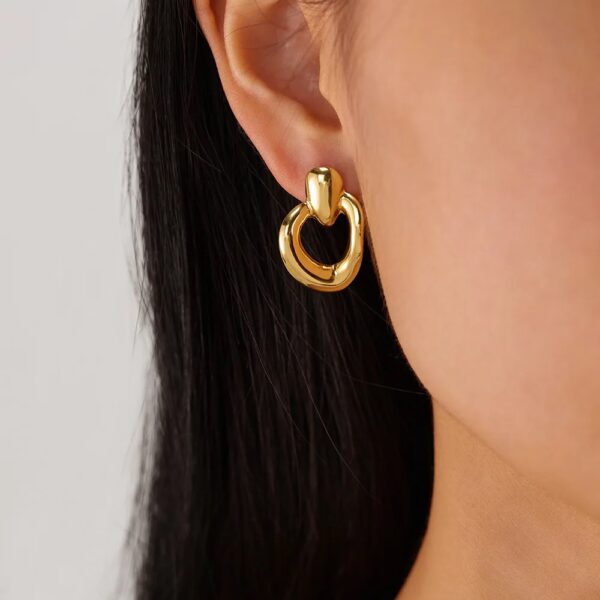 1689 Gold Plated Earrings - Image 3