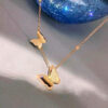 1708 Gold Plated Necklace & Earrings