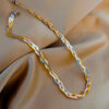 1706 Gold Plated Necklace & Bracelet