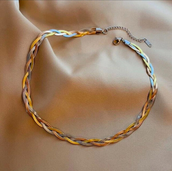 1706 Gold Plated Necklace & Bracelet - Image 7