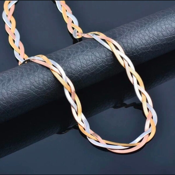 1706 Gold Plated Necklace & Bracelet - Image 6