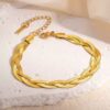 1705 Gold Plated Necklace & Bracelet