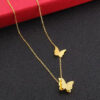 1708 Gold Plated Necklace & Earrings