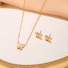 1709 Gold Plated Necklace & Earrings