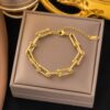 1703 Gold Plated Necklace & Bracelet