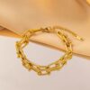 1703 Gold Plated Necklace & Bracelet