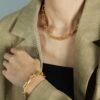 1703 Gold Plated Necklace & Bracelet
