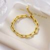 1703 Gold Plated Necklace & Bracelet