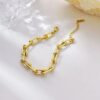 1703 Gold Plated Necklace & Bracelet