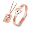 1757 Gold Plated Bangle & Necklace