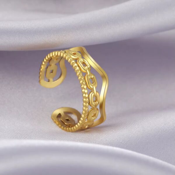 1753 Gold Plated Ring - Image 5