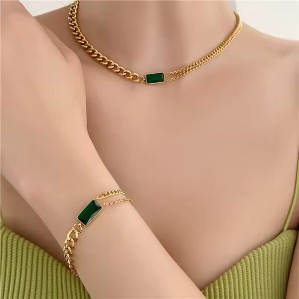 1767 Gold Plated Necklace & Bracelet