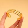 1776 Gold Plated Bangle
