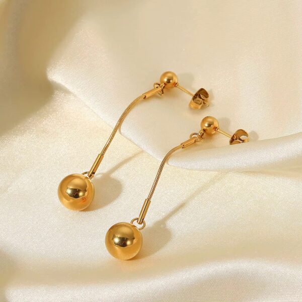 1829 Gold Plated Earrings - Image 2