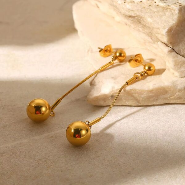 1829 Gold Plated Earrings - Image 4
