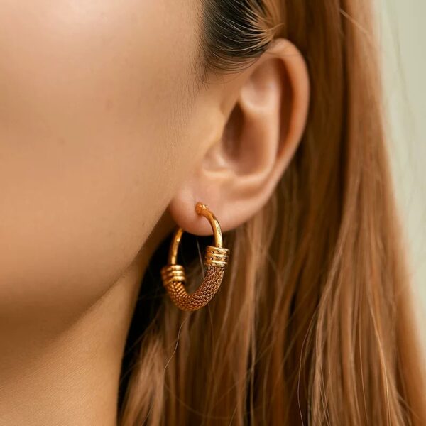 1834 Gold Plated Earrings - Image 2