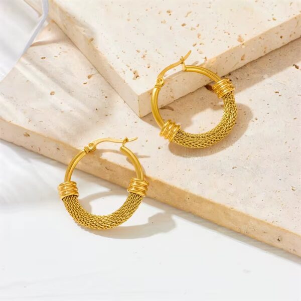 1834 Gold Plated Earrings - Image 4